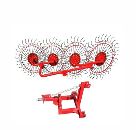 Сеноворошилка ВМ-4 4-х колесная на минитрактора (толщина спицы- 4 мм) от интернет-магазина россел.рф