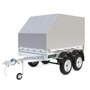 Автомобильный двухосный прицеп Титан 3015 (борт 30 см, тент аэро 120 см) от интернет-магазина rossel.by