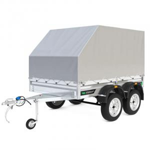 Автомобильный двухосный прицеп Титан 3015 (борт 50 см, тент аэро 120 см) от интернет-магазина rossel.by