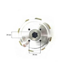 Муфта сцепления в сборе 178/186F шлиц 25 мм 8 лепестков 120мм культиватора/мотоблока