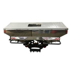 Разбрасыватель РУМ-ПРОФИ-2200 (нержавеющая сталь) в комплекте: тент домик, надставка на 1200 литров