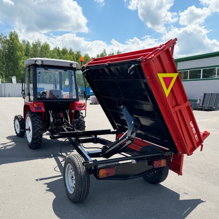 Полуприцеп-самосвал Уралец 1,5т. 3 стороны опрокидования от интернет-магазина rossel.by