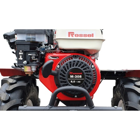 Мотоблок Rossel M-308 с ВОМ + сцепка + фреза от интернет-магазина россел.рф