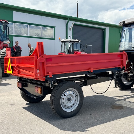 Полуприцеп-самосвал Уралец 1,5т. 3 стороны опрокидования от интернет-магазина rossel.by