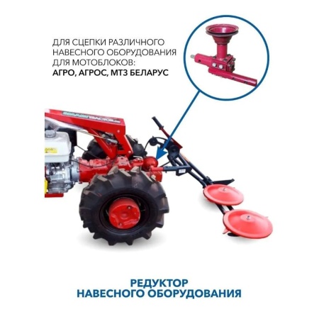Косилка роторная КРН-1М с адаптацией для мотоблоков МТЗ Беларус от интернет-магазина россел.рф