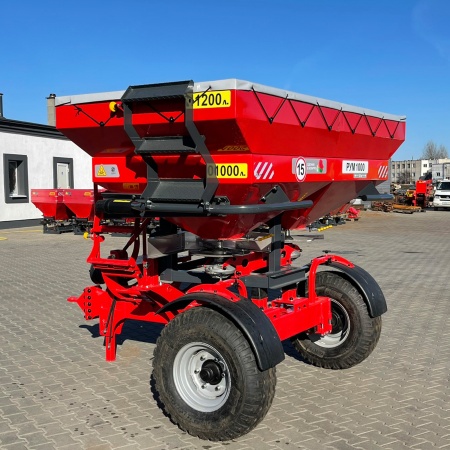 Разбрасыватель РУМ-ПРОФИ-2200 (порошковая покраска) в комплекте: тент домик, надставка на 1200 литров от интернет-магазина россел.рф