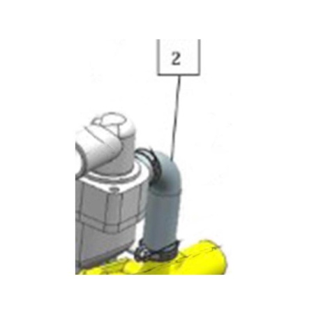 Патрубок системы охлаждения двигателя Yunnei YN27GBZ от интернет-магазина россел.рф