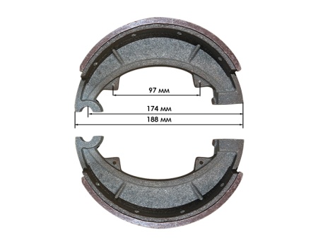 Колодки тормозные 242/244 (пара) от интернет-магазина rossel.by
