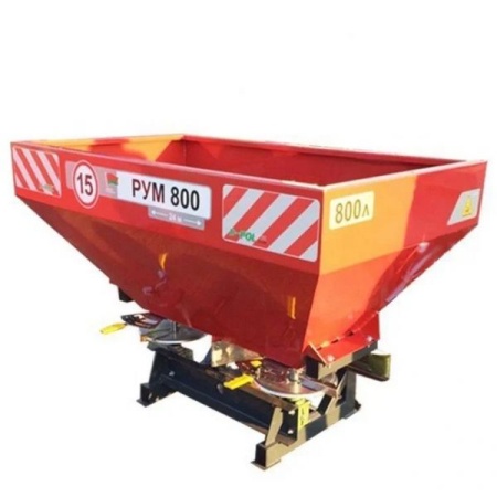 Разбрасыватель РУМ-800 усиленный, тентованный (порошковая покраска) от интернет-магазина россел.рф