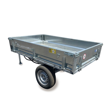 Прицеп Flagman (Флагман) C/ПТТ - 1,5 к мини-трактору (самосвальный) от интернет-магазина rossel.by