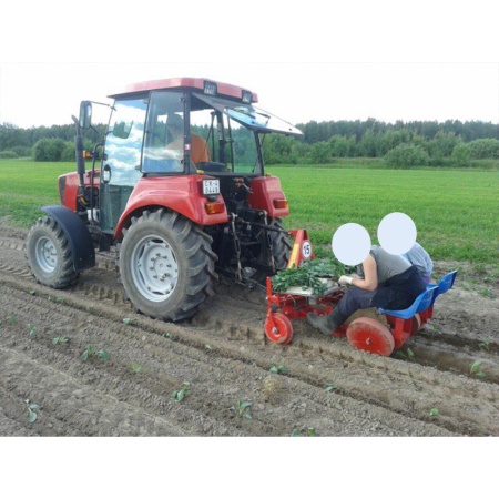 Рассадопосадочная машина D-pol двухрядная от интернет-магазина россел.рф