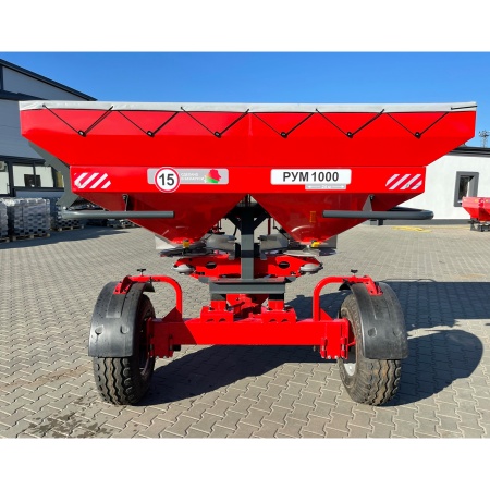 Разбрасыватель РУМ-ПРОФИ-2200 (порошковая покраска) в комплекте: тент домик, надставка на 1200 литров от интернет-магазина россел.рф