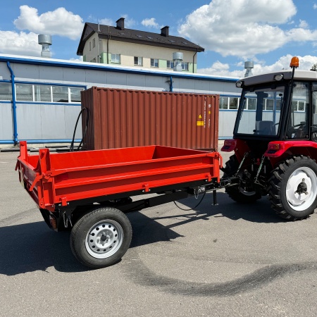 Полуприцеп-самосвал Уралец 1,5т. 3 стороны опрокидования от интернет-магазина rossel.by