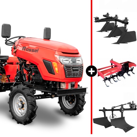 Минитрактор Rossel XT-152D в комплекте с навесным оборудованием от интернет-магазина rossel.by